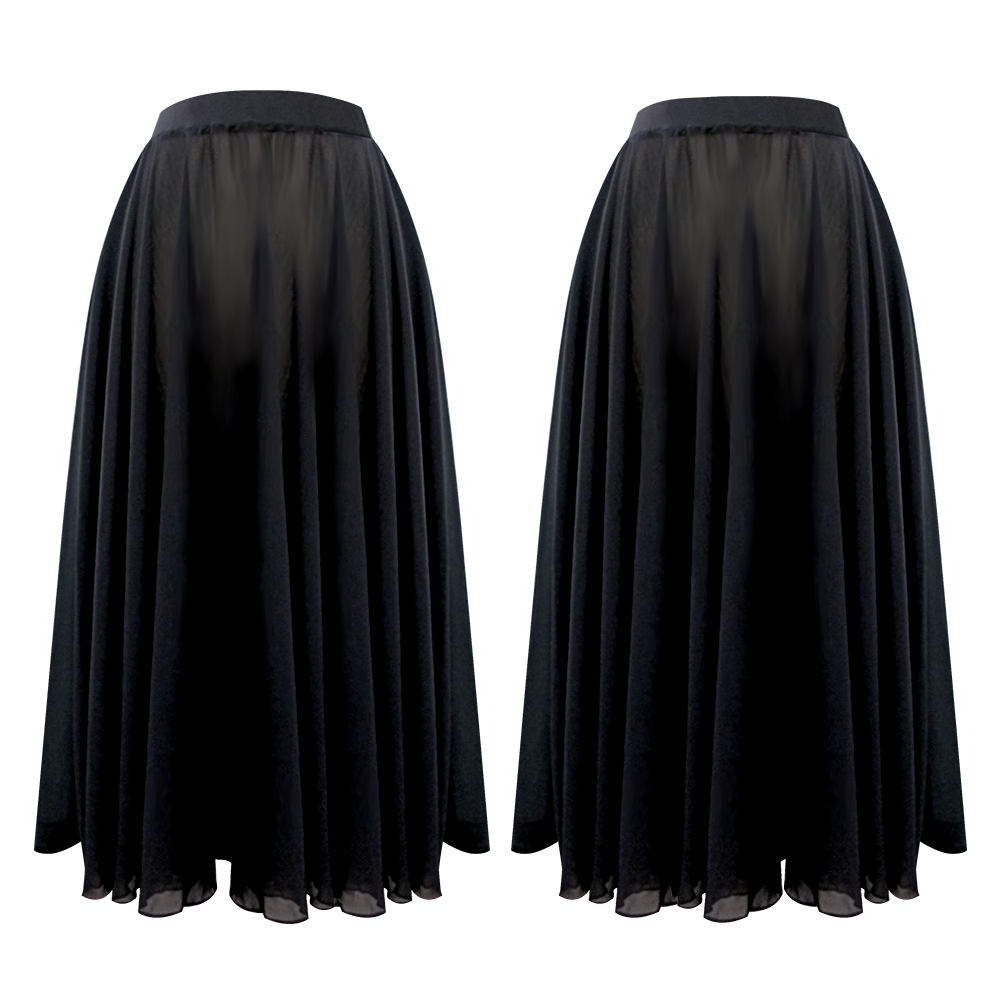 Danse De Paris Velvet Chiffon full circle Long Skirt – Pure Dance