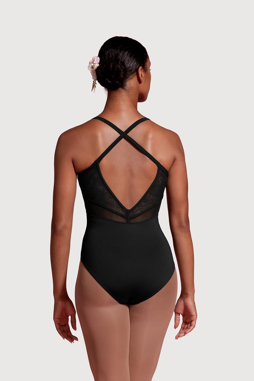 Bloch Saville  Mesh Cross Back Womens Camisole Leotard