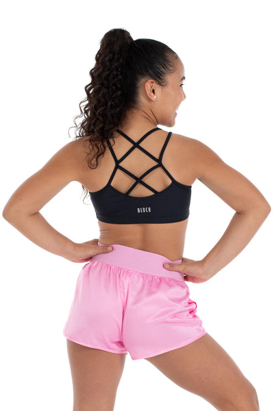 Bloch X Flo 'Remi' Criss Cross Back Bra Top (Girls) ZFM1401G4