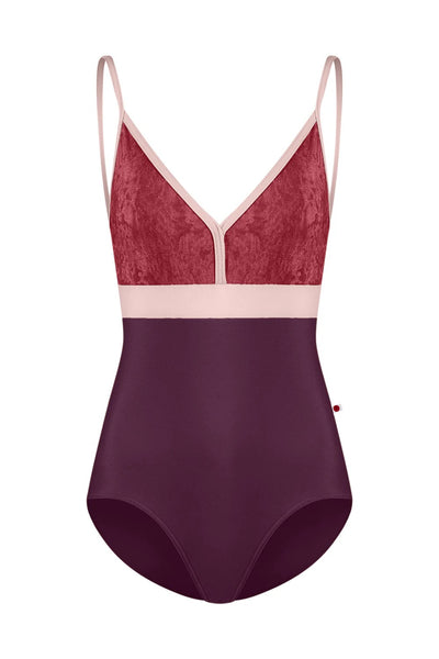 Yumiko RTW Zoe Leotard in Opera and Garnet