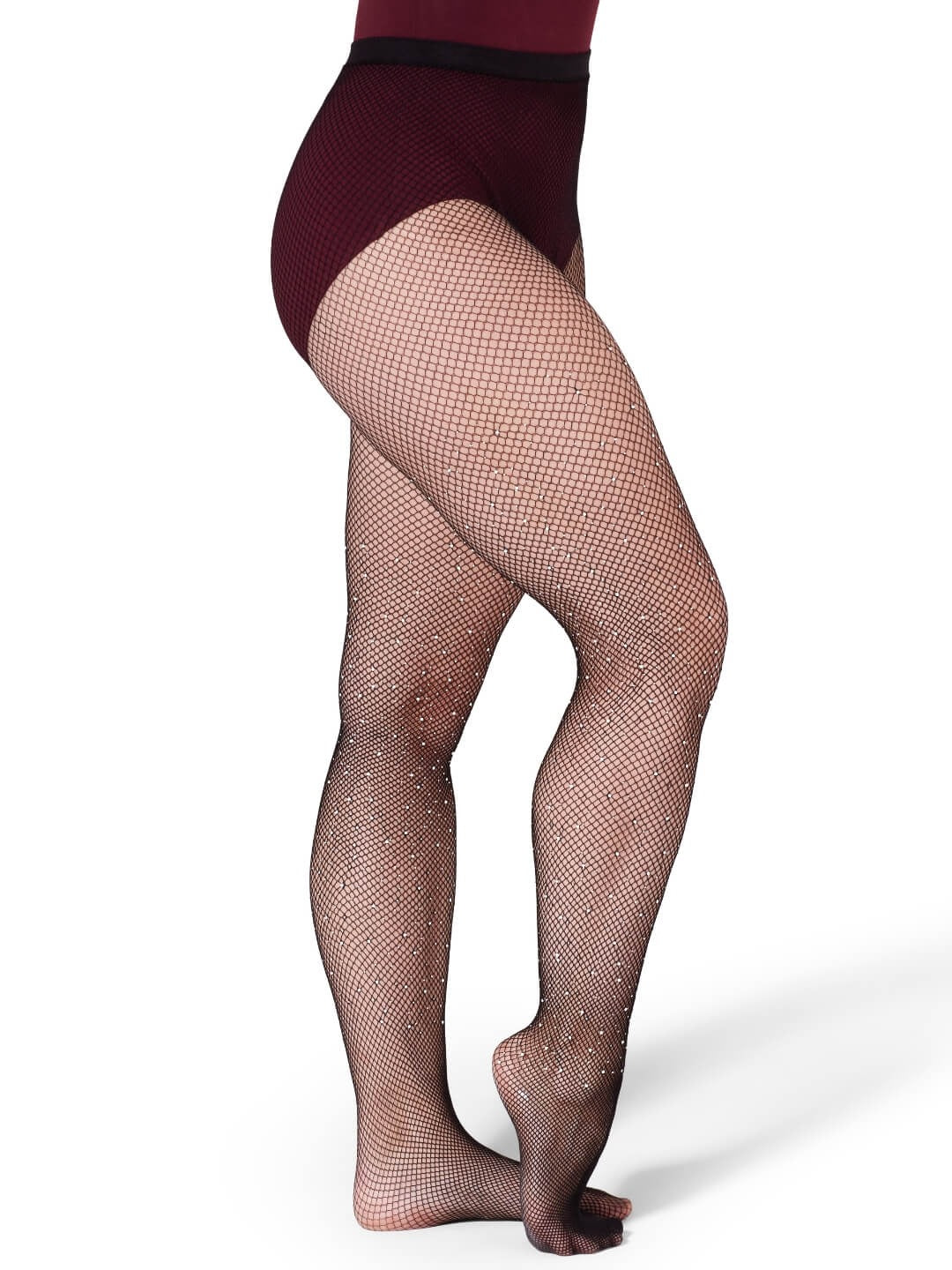 Capezio All-Over Rhinestones Fishnet Tights 3505W