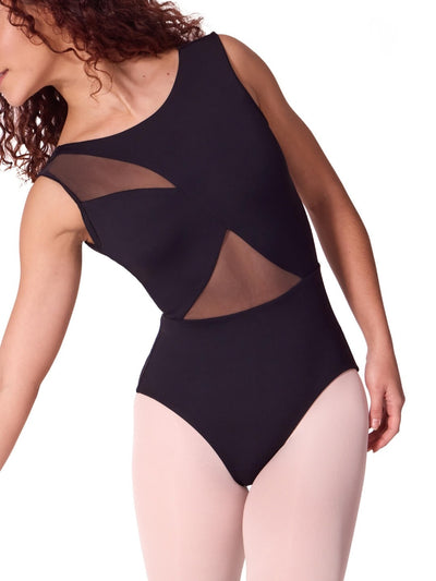 Capezio Soft Elegance Asymmetrical Boat Neck Leotard EL106W