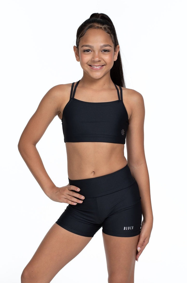 Bloch X Flo Active 'Nicole'  Hi Waist Mid Thigh Shorts (Girls) DFM1210G4