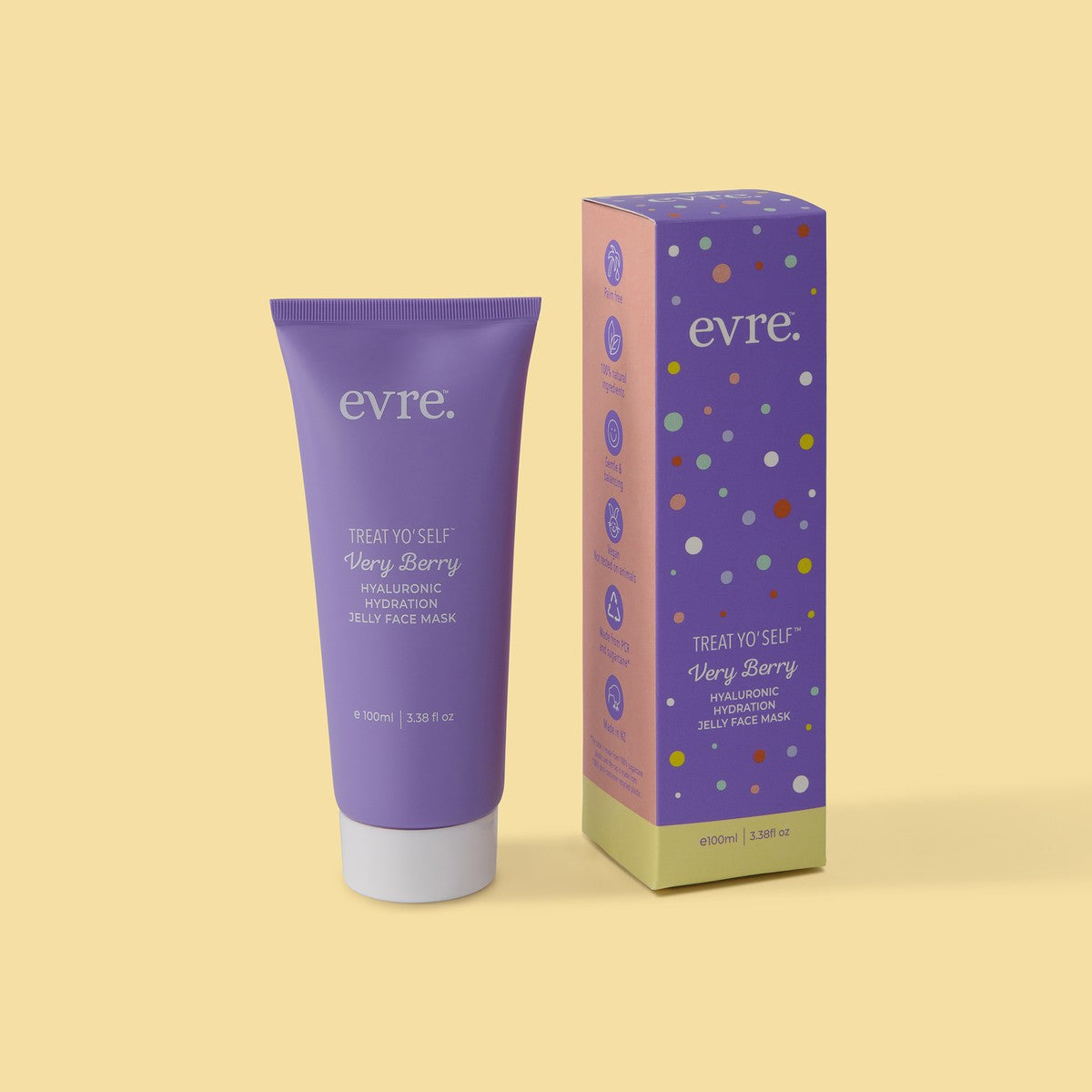 EVRE Very Berry Hyaluronic Hydration Jelly Face Mask 100ml