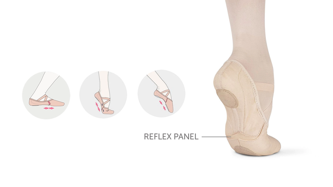 MDM Dancewear Elemental Reflex Leather Ballet Shoe MB117A