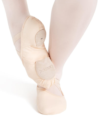Capezio Hanami Canvas Split Sole Ballet Shoe Adults A Light Pink 2037W